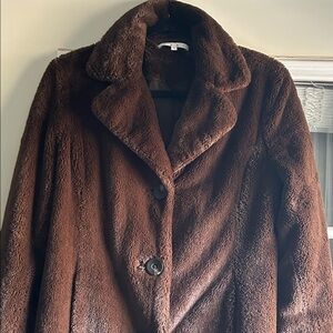CAbi Chocolate Teddy Jacket